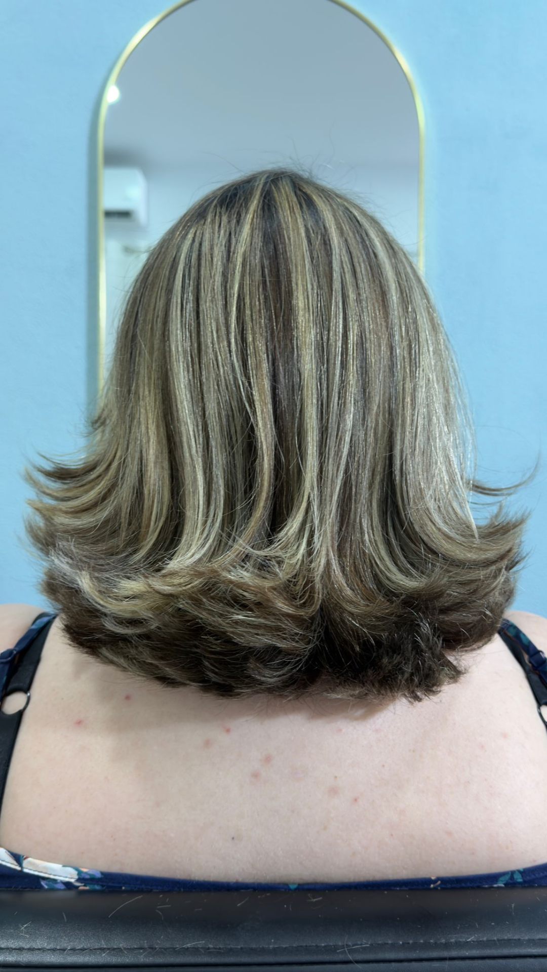 Depois — Corte & Luzes no CS Cabeleireiros em Valença